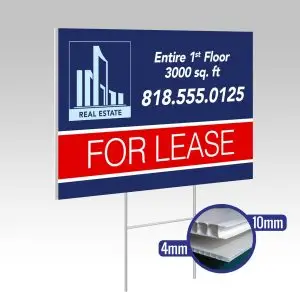 10mm Coroplast Signs