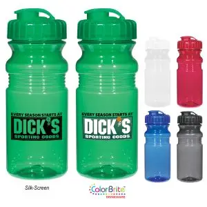 20 Oz. Poly-Clear™ Fitness Bottle With Sipper Lid