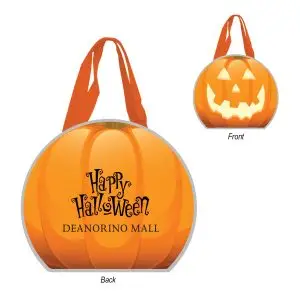 Reflective Halloween Pumpkin Tote Bag