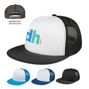 FLAT BILL TRUCKER CAP