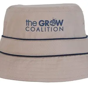 Cotton Bucket Hat with Trim