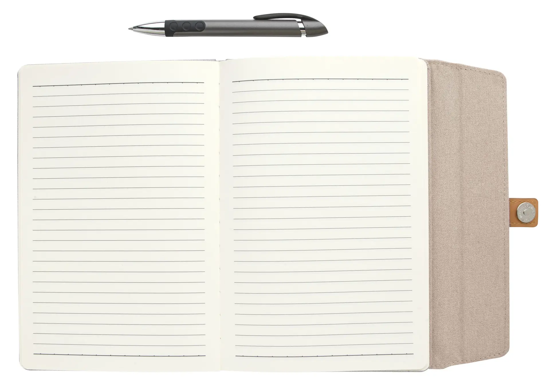 Good Value™ Two-Tone Journal with Leather Closure - Image 4
