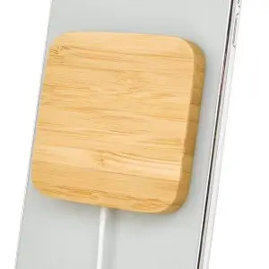 Good Value™ Bamboo Magnet-Hold 15W Wireless Charger