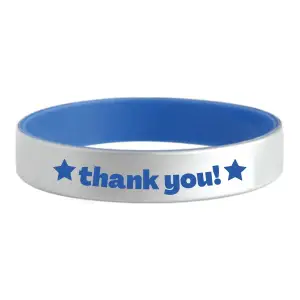 Silver Silicone Bracelets