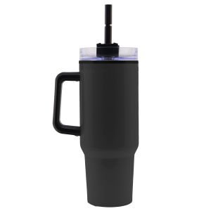 Garyline® Roam Stainless Steel Handle Mug with Straw - 40 oz.